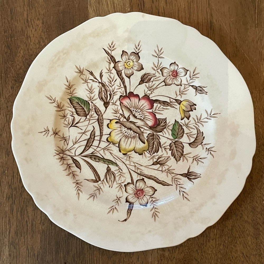 Alfred Meakin England Meadowvale Vintage floral dinner plate
